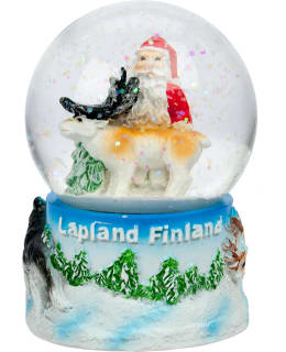 Happy Traveler Joulupukki lumihiutalepallo Main Image