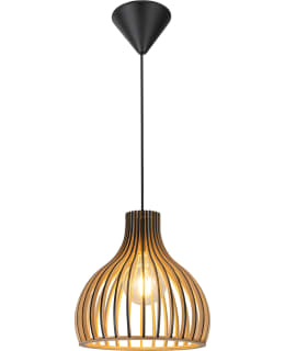 FOCUSLIGH VERSO Ø22CM BLK/WOOD PEND.LAMP Main Image