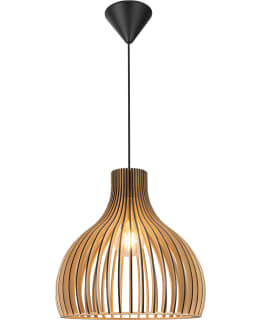 FOCUSLIGH VERSO Ø45CM BLK/WOOD PEND.LAMP Main Image