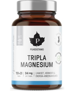 Puhdistamo Tripla Magnesium 120+20 kaps. ravintolisä Main Image