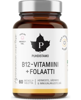 PUHDISTAMO B12+FOLAAT 60TABL RAVINTOLISÄ Main Image