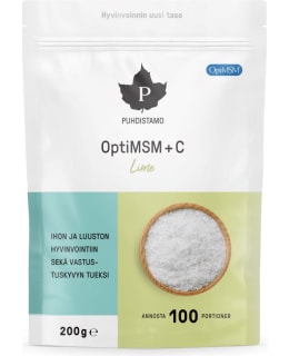 PUHDISTAMO MSM+C LIME 200G RAVINTOLISÄ Main Image