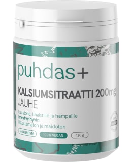 PUHDAS+ 200 MG 120G KALSIUMSITRAATTI Main Image