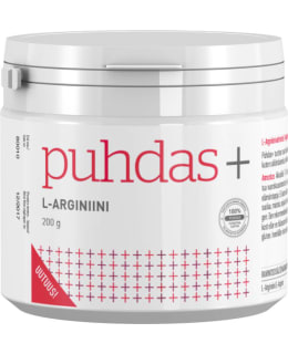 PUHDAS+ L-ARGINIINI L-ARG.HYDROKLOR 200G Main Image