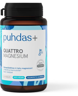 PUHDAS+ QUATTRO 187,5MG 60KAPS MAGNESIUM Main Image