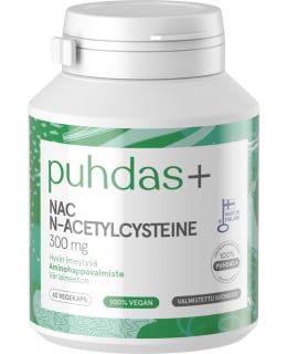 PUHDAS+ NAC 300MG 60KAPS. RAVINTOLISÄ Main Image