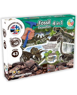 Science4You Fossil Excavation 4 in 1 Educational STEAM Set