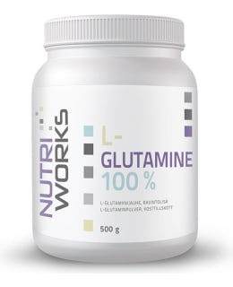 NUTRI W L-GLUTAMINE 500G RAVINTOLISÄ Main Image