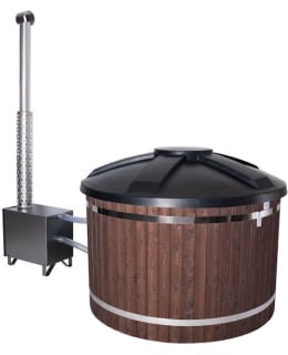 Pw-Spa Freetime, 30 kW with fireplace black/black granite hot tub Main Image