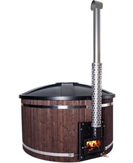 Pw-Spa Freetime In L 40 kW with fireplace black/black granite hot tub Main Image