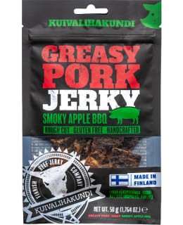 KK GREASY PORK JERKY SMOKY APPLE BBQ 50G Main Image