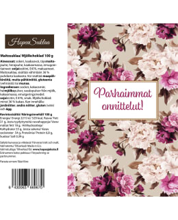 HOPEASUKLAA PARHAIMMAT ONNITTELUT SUKLAA Main Image