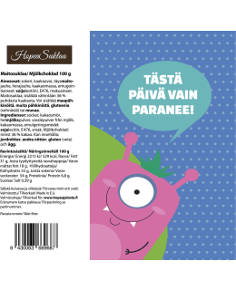 HOPEASUKLAA PÄIVÄ VAIN PARANEE! SUKLAA Main Image