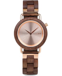 Aarni Saga Pähkinäpuu naisten rannekello Main Image