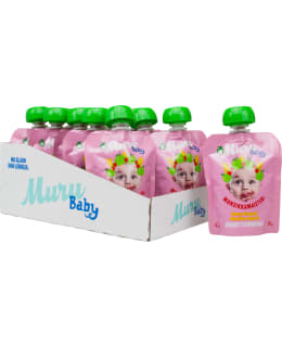 Muru Baby Mansikkamaisteri Omena-Banaani Mansikka-Jogurtti 6kk 12x90g jogurttismoothie Main Image