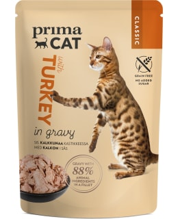 PrimaCat Classic turkey in gravy 85 g Main Image
