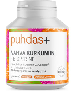 PUHDAS+ VAHVA KURKUM 60KAPS. RAVINTOLISÄ Main Image