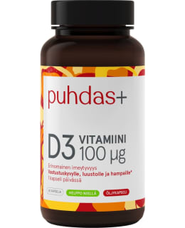 PUHDAS+ D3 100UG 60KAPS RAVINTOLISÄ Main Image