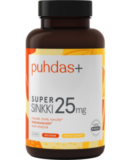 PUHDAS+ TUPLASINKK 25MG 120KAPS RAV.LISÄ Main Image