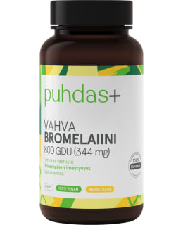 PUHDAS+ BROMELAIINI 60 KAPS RAVLIS Main Image
