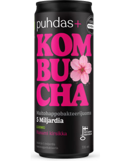 PUHDAS+ LUOMU KIRSIK 330ML KOMBUCHA TLK Main Image