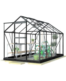 LYKKE 6,2 M2 MUSTA LASI KASVIHUONE Main Image