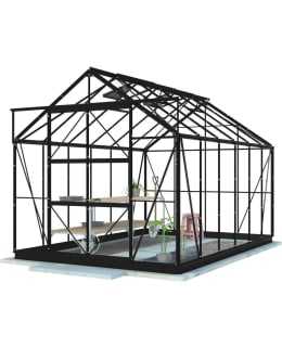 LYKKE 9,7 M2 MUSTA HYBRIDI KASVIHUONE Main Image