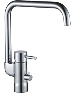 Arctic Faucets Flux Recta kromi pesukoneventtiilillä keittiöhana Main Image