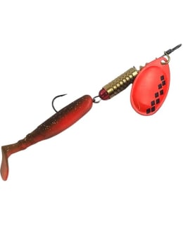 JASU SPINNER JIG 9G MUSTA/ORANSSI LIPPA Main Image