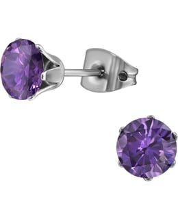 TI_EAR017-6 MM AMETHYST 6MM TIT KORVAKOR Main Image