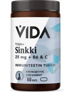 VIDA TRIPLA+ SINKKI 25MG 60KAPS RAVLIS Main Image
