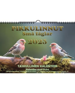 Suomen Aika Linnut 2025 taskullinen seinäkalenteri Main Image