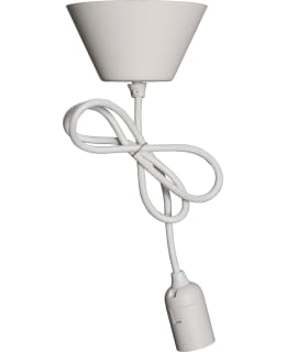AIRAM E27 1.2M WHITE TEXTILE LAMP CORD Main Image