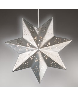 AIRAM LEENA 30CM VALKOINEN METALLITÄHTI Main Image