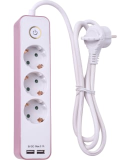 AIRAM ROOSA NAUHA 1,4M 3-OS USB JATKOJOH Main Image