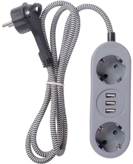 AIRAM 2-OS. 3XUSB 1,5M HARMAA JATKOJOHTO Main Image