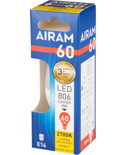 AIRAM E14 7,2W 2700K 806L KYNTTILÄLAMPPU Main Image