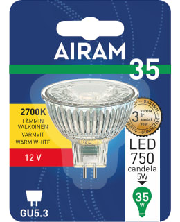 AIRAM GU5,3 MR16 12V 4,5W 2700 345 KOHDE Main Image