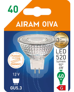 AIRAM GU5,3 MR16 12V 6,2W 3000K 520L LED Main Image