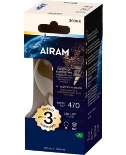 AIRAM E27 2,2W 3000K 470LM KIRK VAKIOLAM Main Image