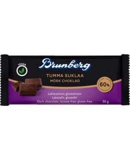 BRUNBERG 50 G TUMMA 60 % SUKLAALEVY Main Image