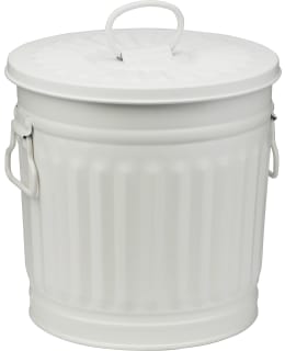 KOTOILU 7L WHITE TIN BARREL WITH LID Main Image