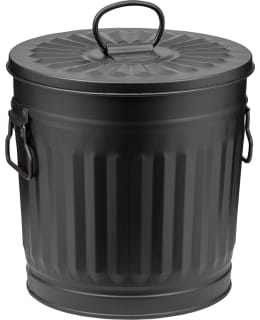 KOTOILU 7L BLACK TIN BARREL WITH LID Main Image