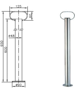 ARCTIC TRAILER 650MM SUPPORT LEG Main Image