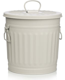 KOTOILU 7L BEIGE TIN BARREL WITH LID Main Image