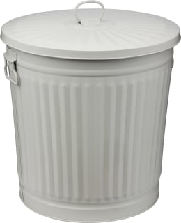 KOTOILU 35L BEIGE TIN BARREL WITH LID Main Image