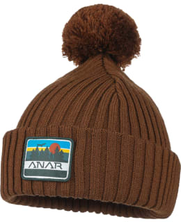 ANAR JUSSA BROWN MERINO POMPOM PIPO Main Image