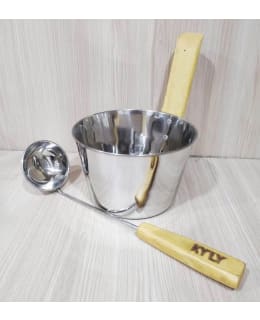 KYLY STAINLESS STEEL SAUNA BUCKET+LADLE Main Image
