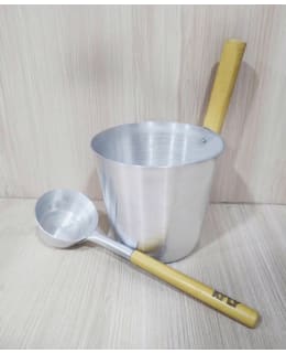 KYLY ALUMINUM BUCKET + LADLE WHITE Main Image