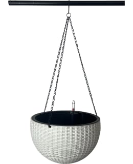 GREEN LAND RATTAN WHIT SELF-WATERING POT Main Image